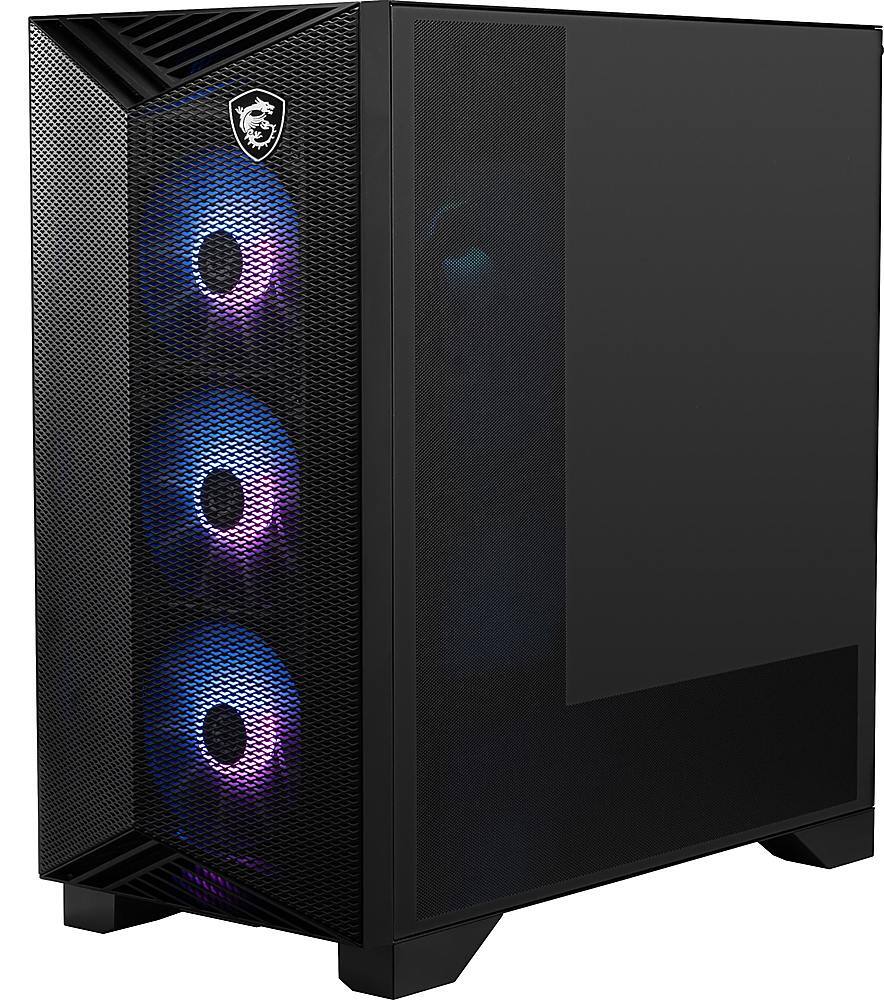 Angle. MSI - Aegis RS2  Gaming Desktop - Intel Core i7-14700KF - 32GB Memory - NVIDIA GeForce RTX 4070 Super - 2TB SSD - Black.