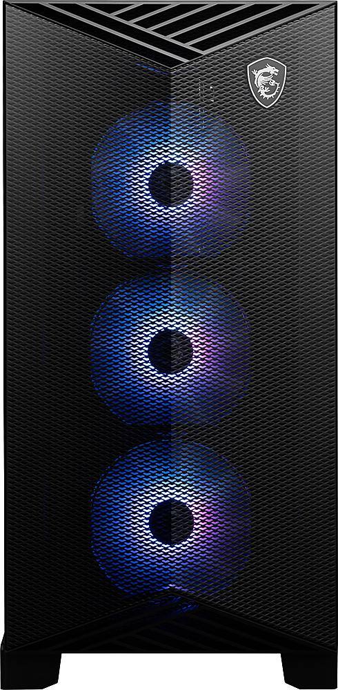 Left. MSI - Aegis RS2  Gaming Desktop - Intel Core i7-14700KF - 32GB Memory - NVIDIA GeForce RTX 4070 Super - 2TB SSD - Black.