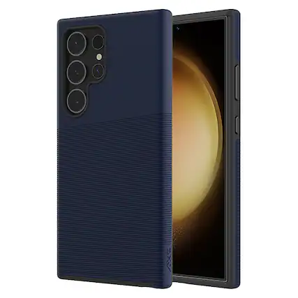 Front. AXS - ProTech Plus Case For Samsung Galaxy S24 Ultra - Astral Blue.