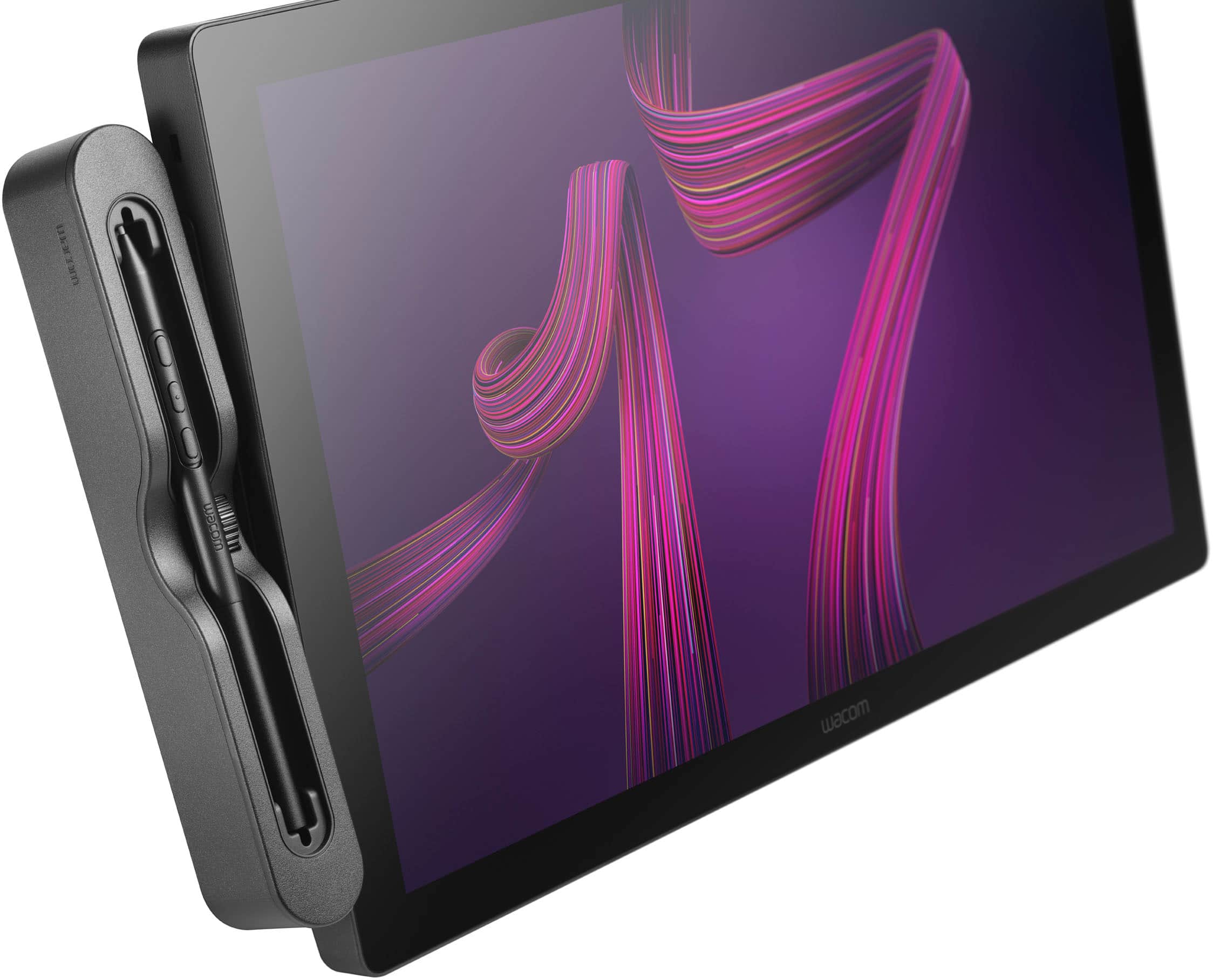 Left. Wacom - Cintiq Pro 17 Creative Pen Drawing Tablet with Touch Display - Black.