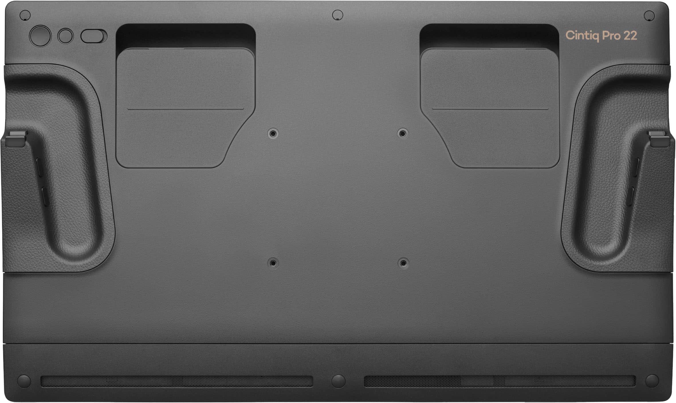 Back. Wacom - Cintiq Pro 22 Creative Pen Drawing Tablet with Touch Display - Black.