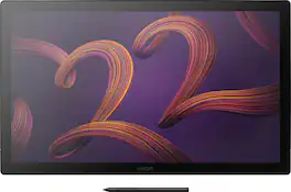 Wacom - Cintiq Pro 22 Creative Pen Drawing Tablet with Touch Display - Black