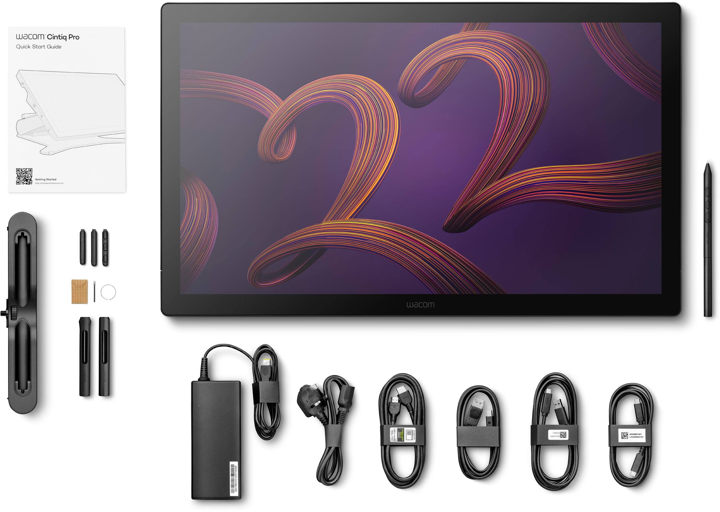 Alt View 11. Wacom - Cintiq Pro 22 Creative Pen Drawing Tablet with Touch Display - Black.