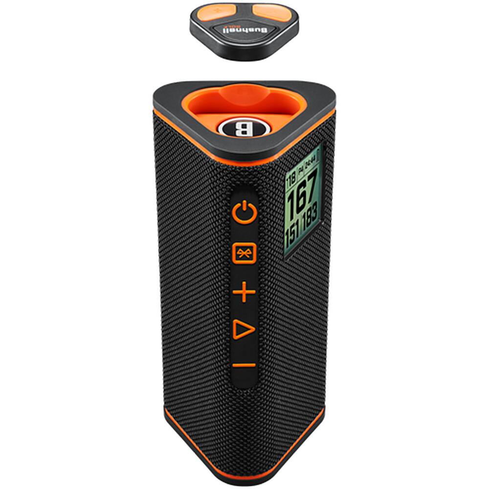 Front. Bushnell - Wingman View Golf GPS Bluetooth Speaker with 3" Screen - Black.