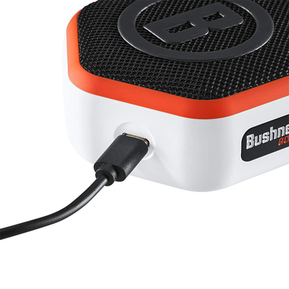 Angle View: Bushnell - Wingman Mini 4" Golf GPS Bluetooth Speaker - Orange/White