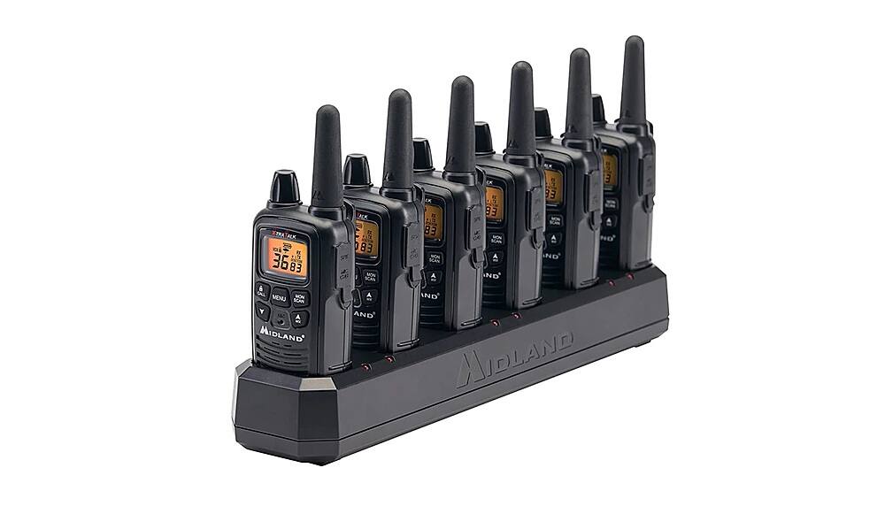 Left. Midland - BIZTALK FRS TWO-WAY BUSINESS RADIO BUNDLE LXT600BBX6 - Black.