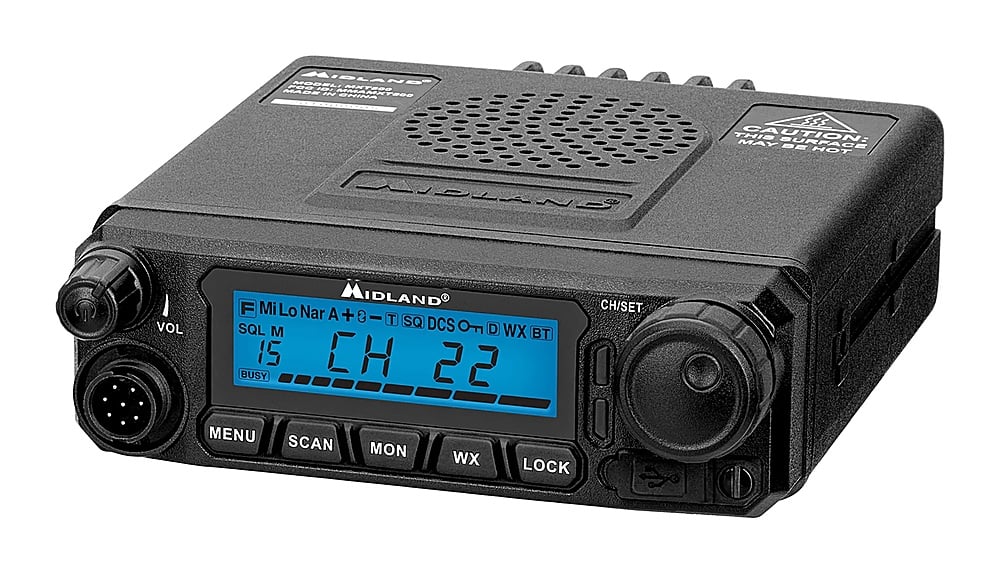 Alt View 13. Midland - MXT500 MICROMOBILE TWO-WAY RADIO - Black.