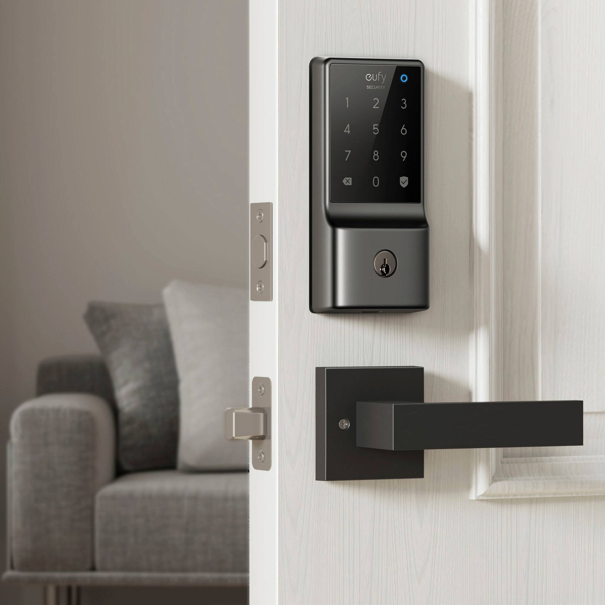 eufy Security Smart Lock C210 WiFi Replacement Deadbolt with eufy AppKeypadBiometric Access