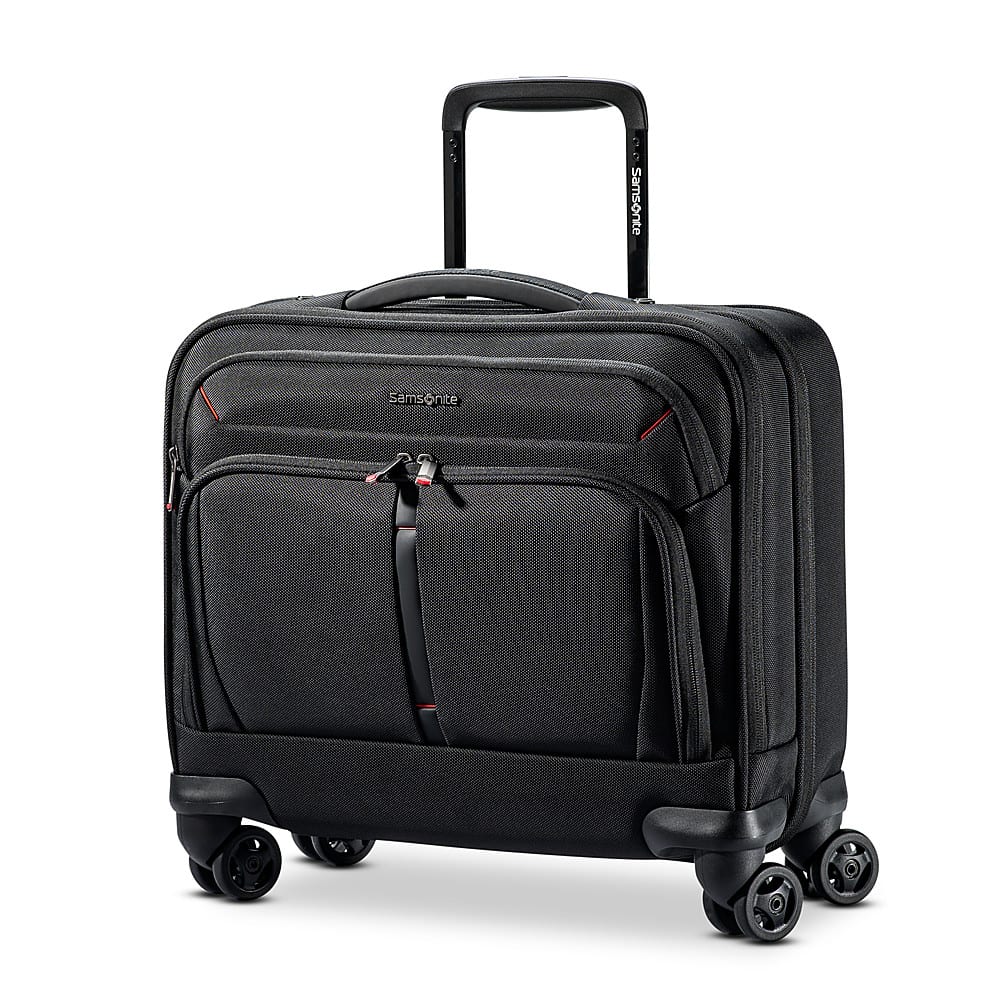 Angle View: Samsonite - Xenon 4.0 Mobile Office 17" Spinner Suitcase - Black