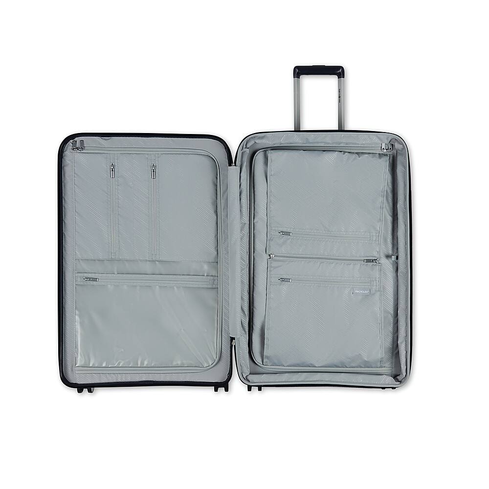 Left. Samsonite - Elevation Plus 30" Expandable Spinner Suitcase - Midnight Blue.