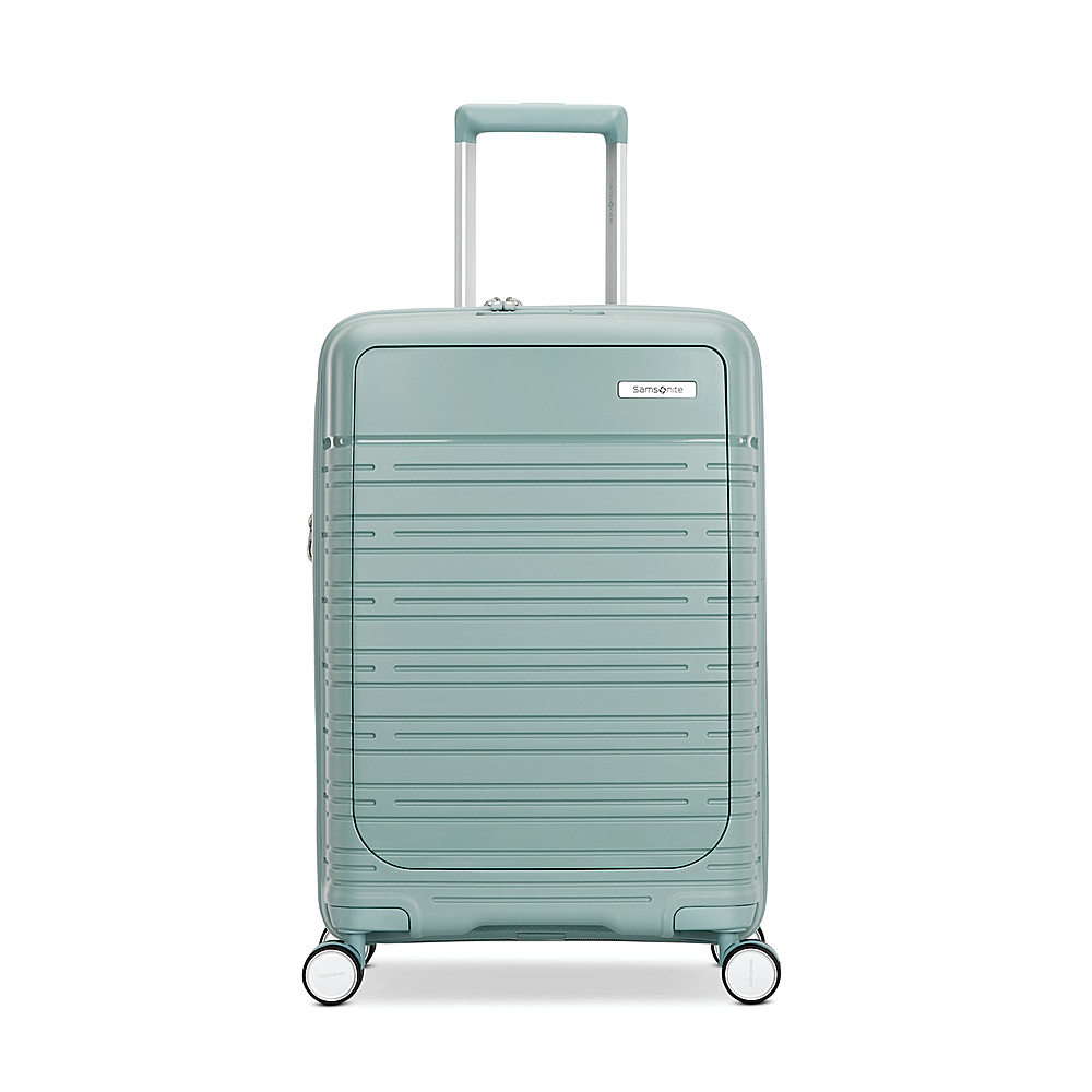 Angle View: Samsonite - Elevation Plus 23" Expandable Carry-On Spinner Suitcase - Cypress Green