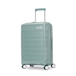 Samsonite - Elevation Plus 21" Expandable Carry-On Spinner Suitcase - Cypress Green - Front_Zoom