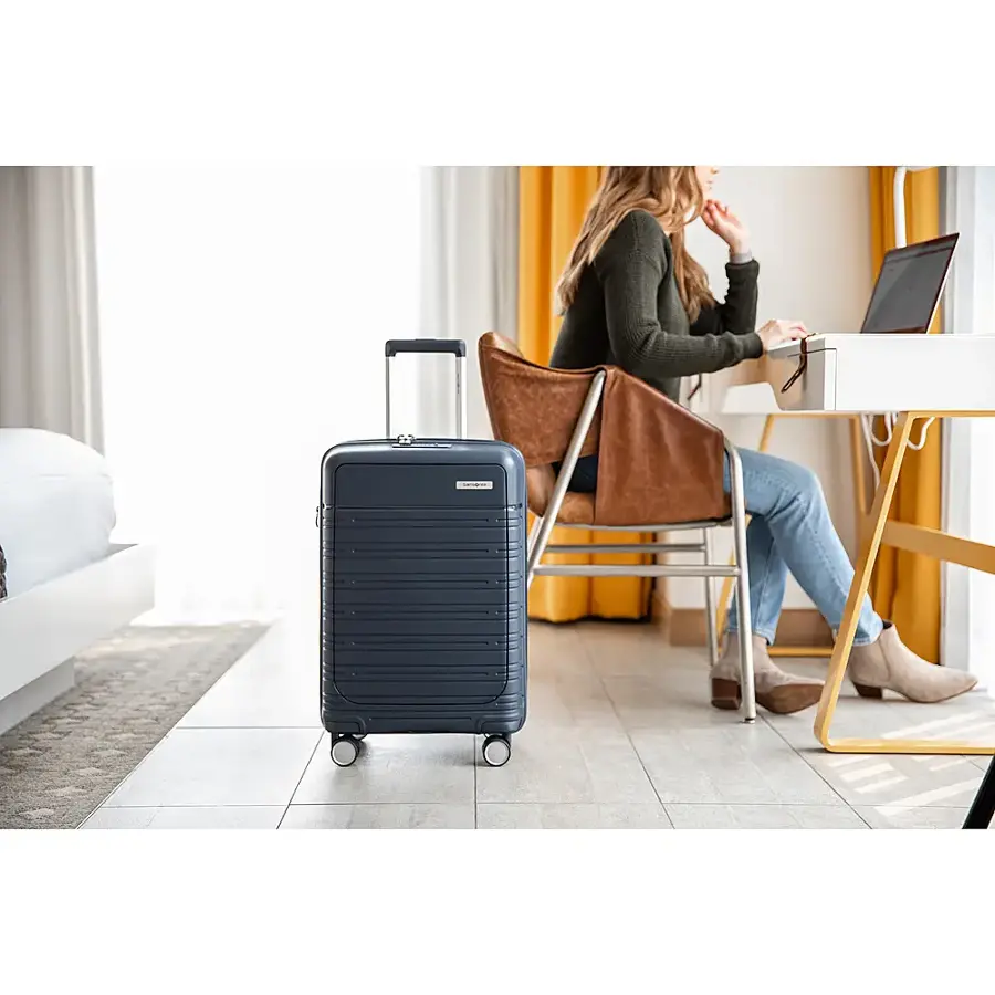 Alt View 18. Samsonite - Elevation Plus 23" Expandable Carry-On Spinner Suitcase - Midnight Blue.
