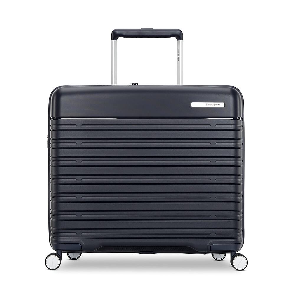 Angle. Samsonite - Elevation Plus 23" Expandable Glider Suitcase - Midnight Blue.
