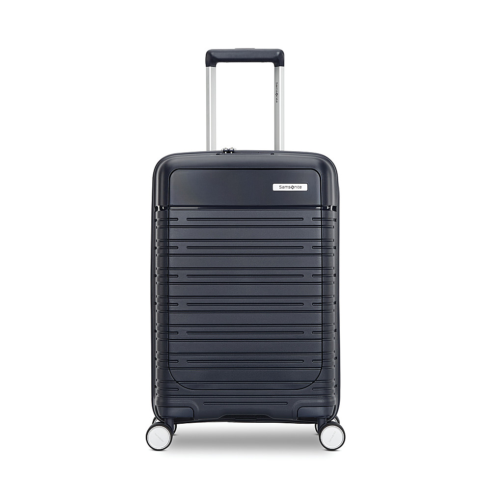 Angle View: Samsonite - Elevation Plus 20" Spinner Suitcase - Midnight Blue