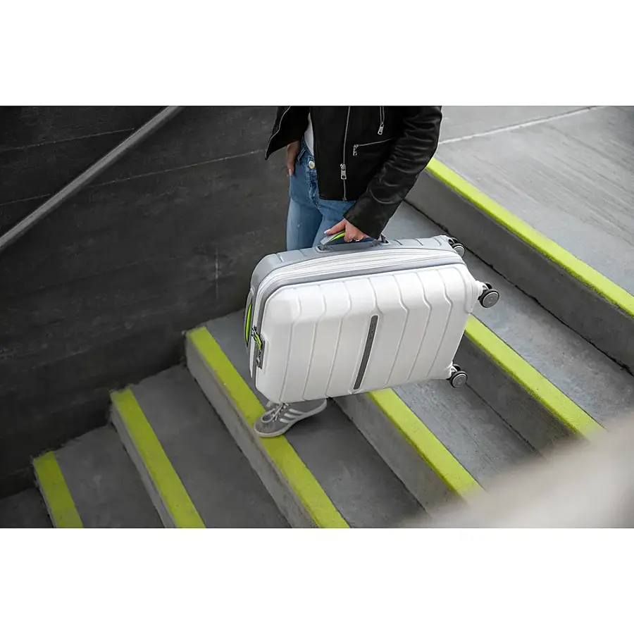 Alt View 14. Samsonite - Freeform 31" Expandable Spinner Suitcase - White/Grey.