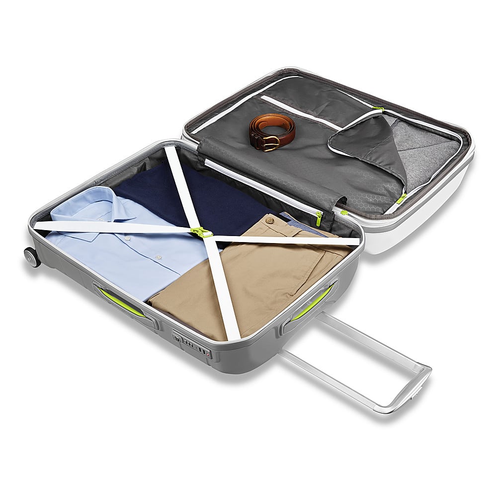 Alt View 12. Samsonite - Freeform 31" Expandable Spinner Suitcase - White/Grey.