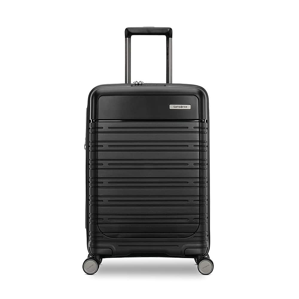 Angle View: Samsonite - Elevation Plus 21" Expandable Carry-On Spinner Suitcase - Triple Black