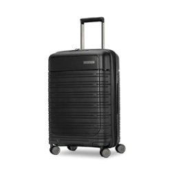 Samsonite - Elevation Plus 21" Expandable Carry-On Spinner Suitcase - Triple Black - Front_Zoom