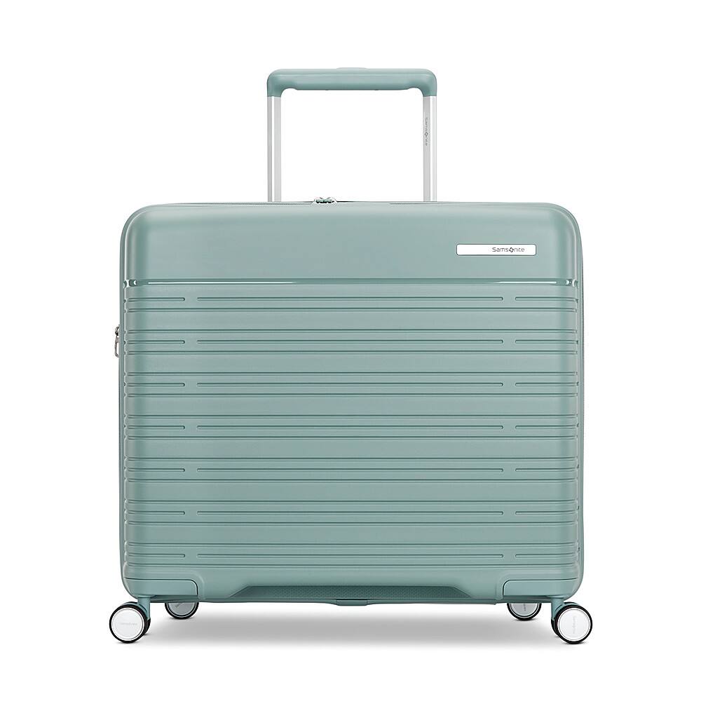 Angle. Samsonite - Elevation Plus 23" Expandable Glider Suitcase - Cypress Green.