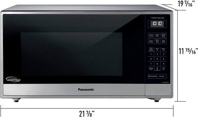 Panasonic 1.6 Cu. Ft. 1250Watt Countertop Microwave Oven with Panasonic 1.6 Cu. Ft. 1250Watt Countertop Microwave Oven with