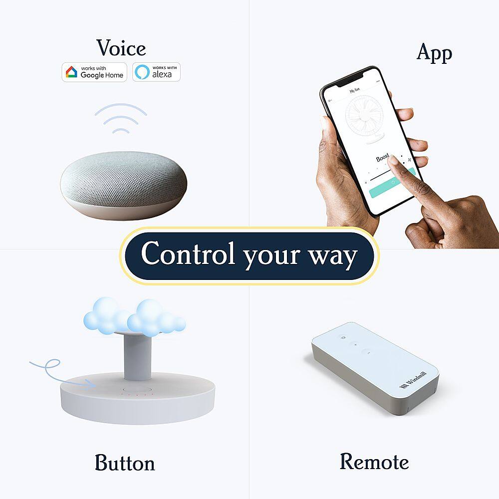 Voice works with Google Home, Alexa, Mylo App, Boost, and Control your way.