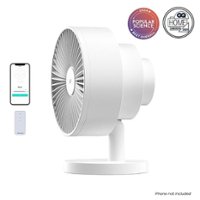 Windmill Smart Whisper-Quiet Air Circulator and Fan with 5 speeds and Remote - White - Front_Zoom