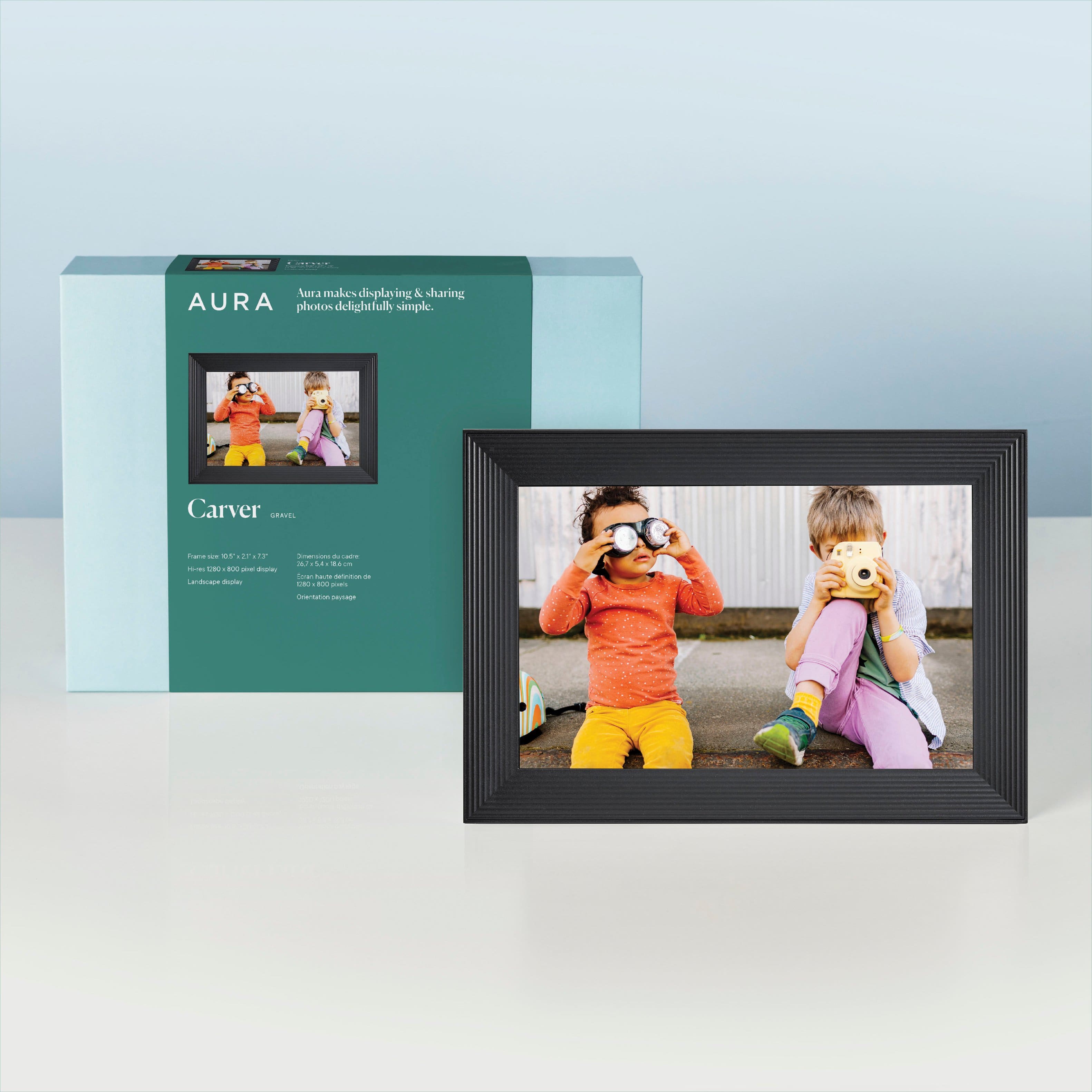 Alt View 15. Aura Home - Carver 10" Digital Wifi Frame - Gravel.