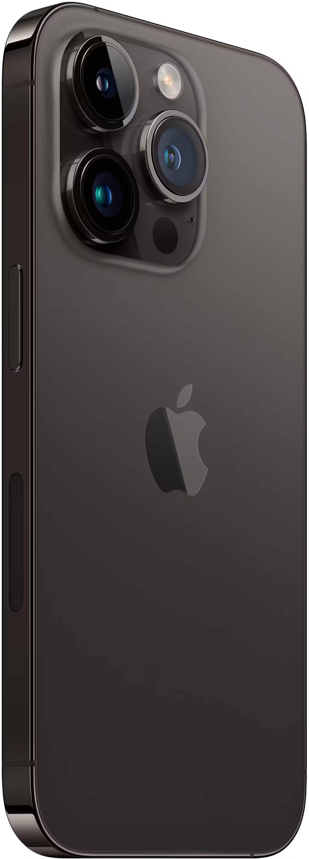 Angle. Apple - Pre-Owned iPhone 14 Pro Max 5G 256GB (Unlocked) - Space Black.