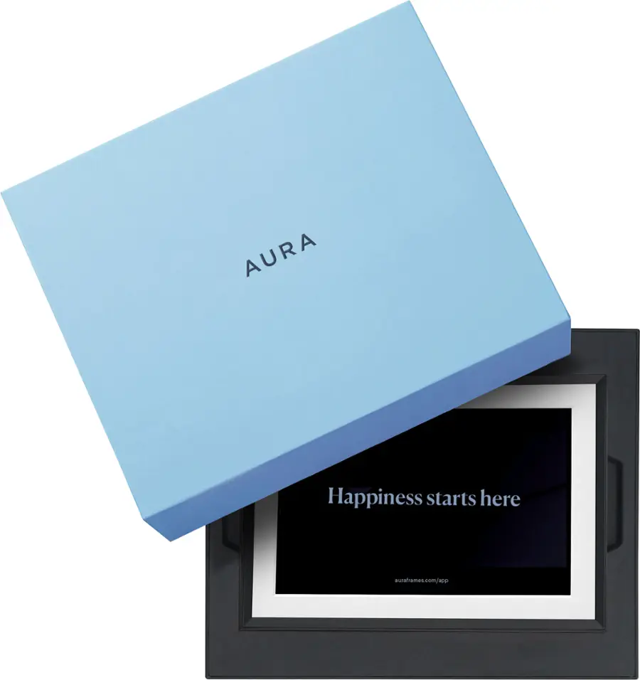 Alt View 16. Aura Home - Carver 10" Digital Wifi Frame - Matted Gravel.