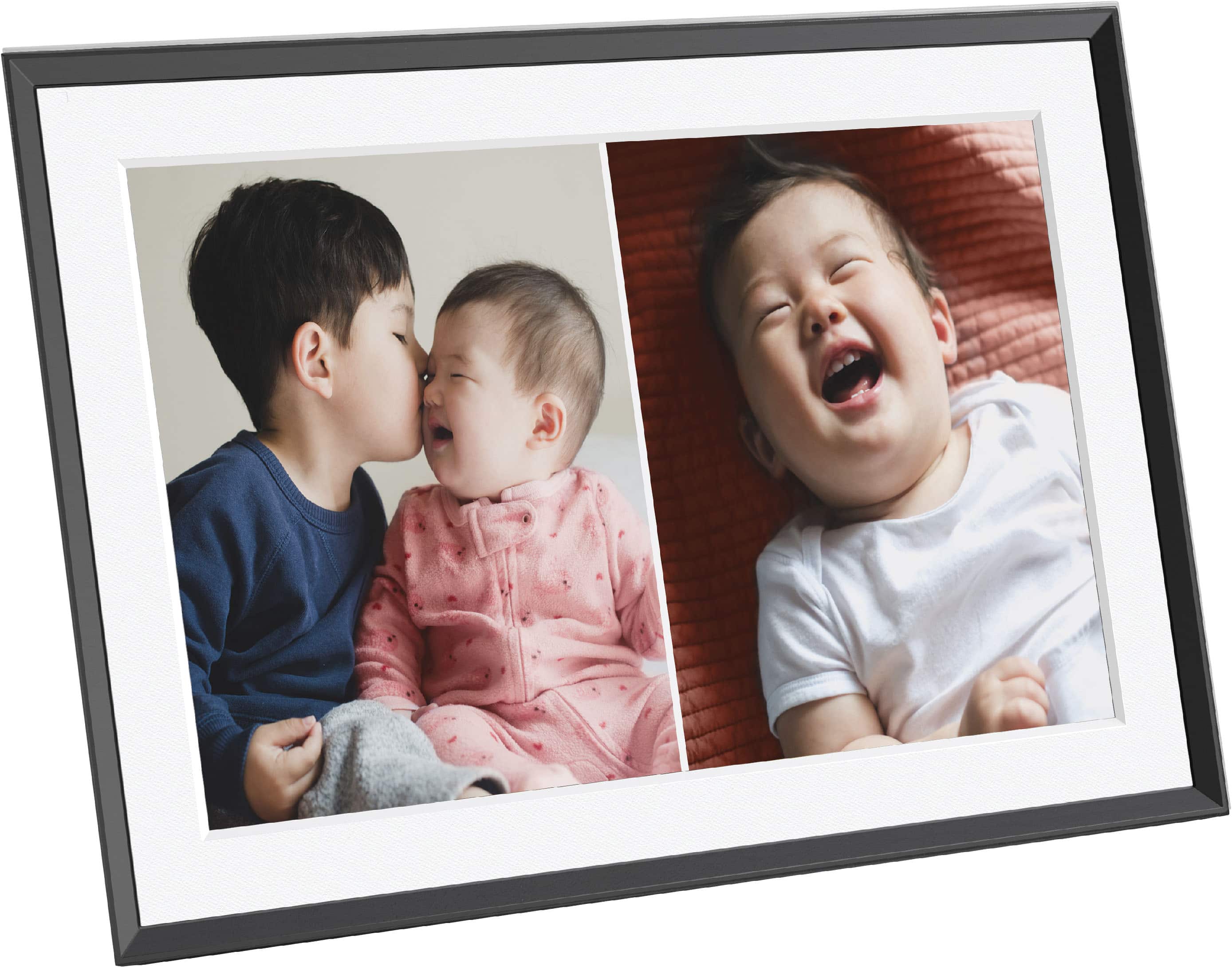 Left. Aura Home - Carver 10" Digital Wifi Frame - Matted Gravel.