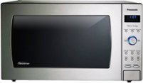 Panasonic - 2.2 Cu. Ft. 1250-Watt Countertop Microwave Oven with Inverter Technology - Stainless Steel - Front_Zoom