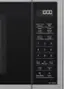 The text on the image is grouped and corrected as follows:

10:00 Sensor Cook (Reheat) Coffee/Milk Power Level (11 Levels) Turbo Defrost (lb/kg) Popcorn (3 Levels) Frozen Foods 1 2 3 4 5 6 7 8 9 Timer 0 Clock (More) Y Door Open) (Less) Add Time Quick 30 Stop/Reset Start NN-SN66QS