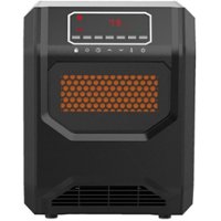 Lifesmart - 4 Element Infrared Heater with Front Air Intake - Black - Front_Zoom