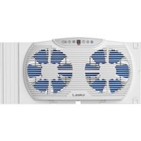 Lasko - Electrically Reversible Twin Window Fan with Bluetooth - White - Front_Zoom