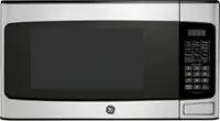 GE - 1.1 Cu. Ft. Countertop Microwave with Convenience Cooking Controls - Stainless Steel - Front_Zoom