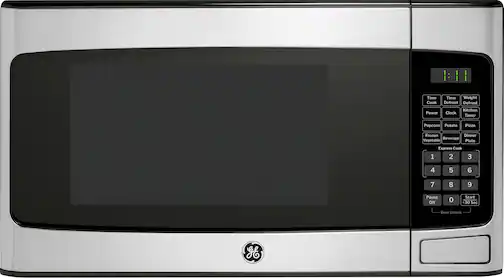 GE - 1.1 Cu. Ft. Countertop Microwave with Convenience Cooking Controls - Stainless Steel