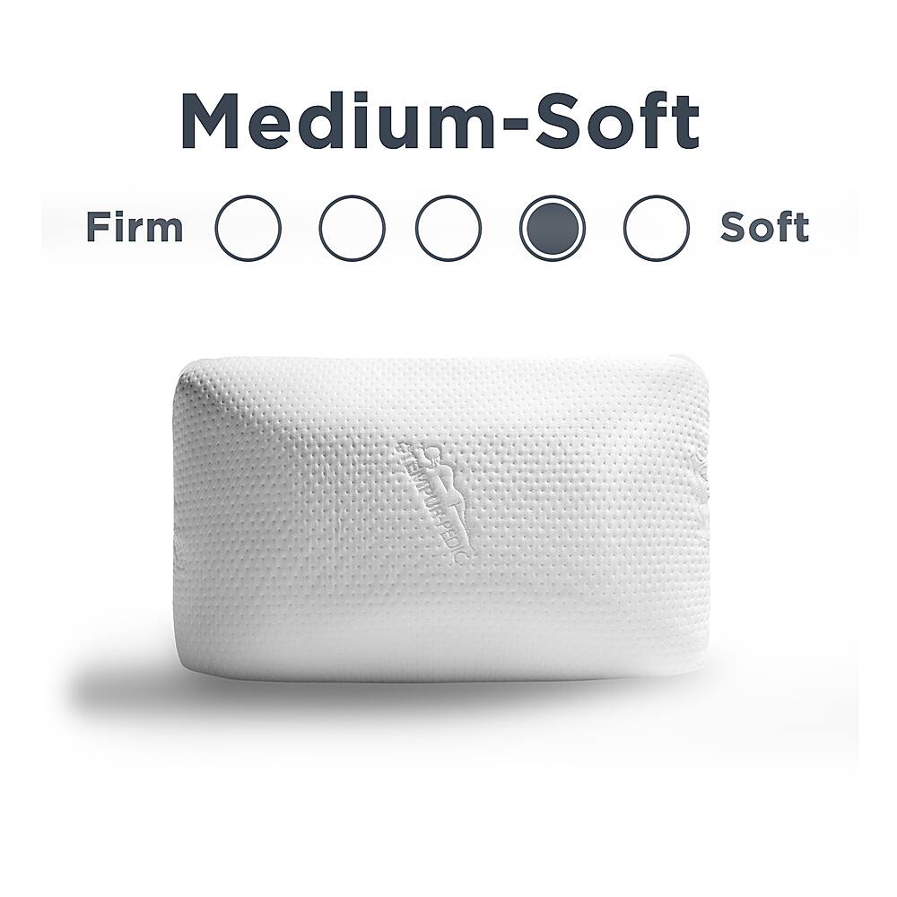 Angle. Tempur-Pedic - TEMPUR-Symphony™ Pillow, Standard - White.