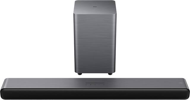 TCL - S-Class S55H 2.1 Channel S-Class Soundbar with Wireless Subwoofer, Dolby Atmos (2025) - Black