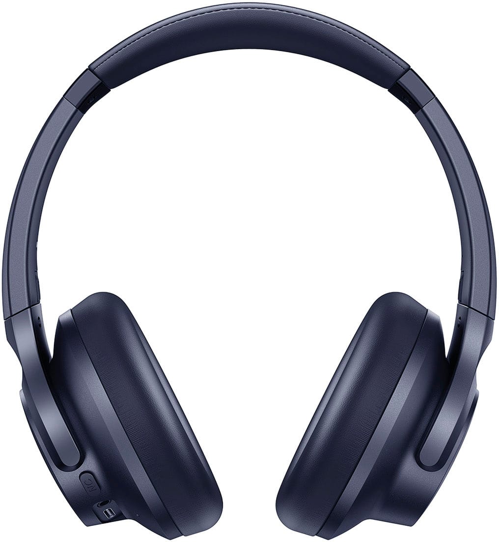 Alt View 11. Soundcore - by Anker Q20i Over-Ear Headphones with Active Noise Cancelling, Deep Bass, and 40-Hour Playtime - Blue.