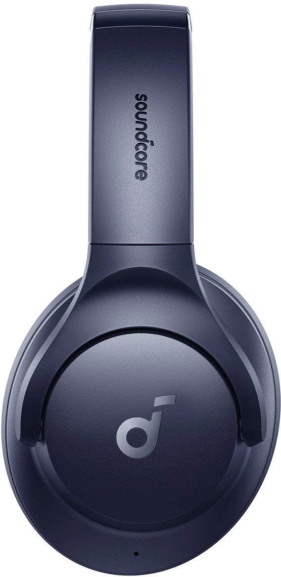 Alt View 12. Soundcore - by Anker Q20i Over-Ear Headphones with Active Noise Cancelling, Deep Bass, and 40-Hour Playtime - Blue.