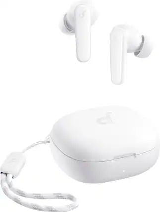 Front. Soundcore - by Anker P25i True Wireless In-Ear Headphones - White.