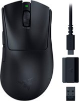 Razer - DeathAdder V3 HyperSpeed Ultra-Lightweight Wireless Optical Gaming Mouse with 100 Hour Battery - Black - Front_Zoom