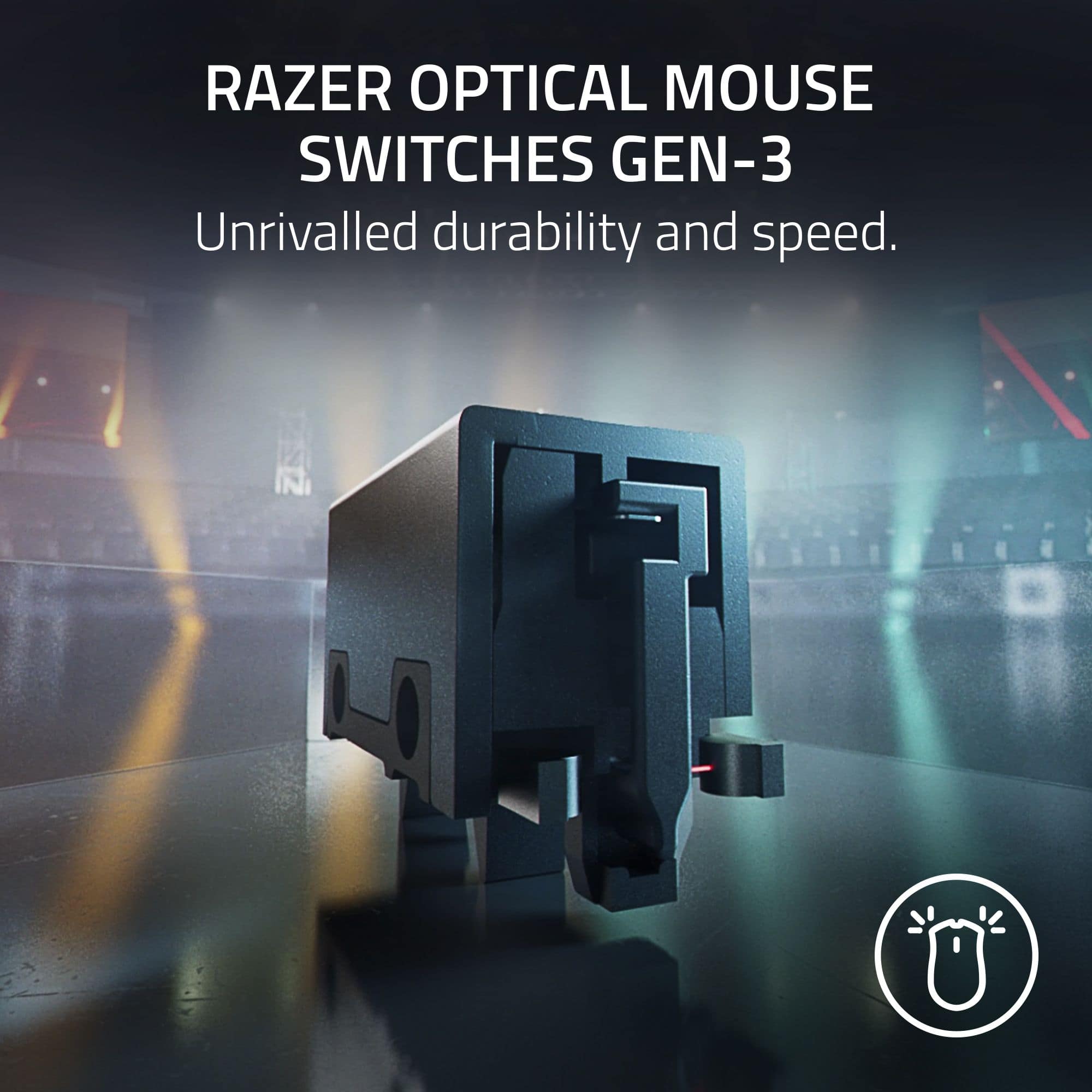 RAZER OPTICAL MOUSE SWITCHES GEN-3: Unrivalled durability and speed.