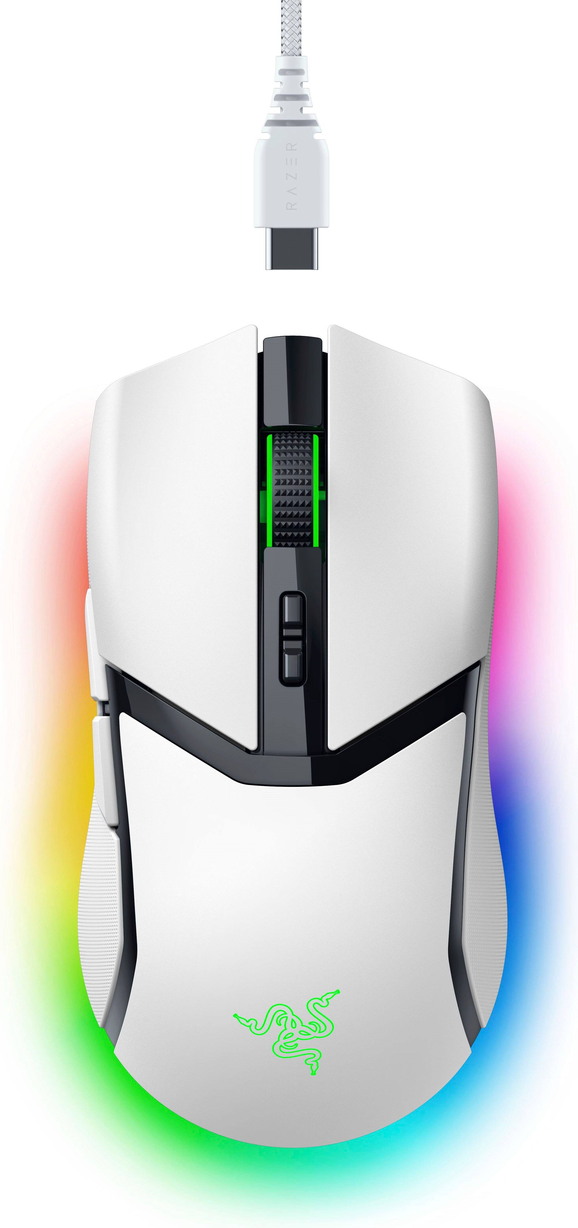 Alt View 15. Razer - Cobra Pro Wireless Gaming Mouse with Chroma RGB Lighting and 10 Customizable Controls - White.