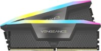 CORSAIR - VENGEANCE RGB 32GB (2x16GB) DDR5 6000MHz C36 AMD EXPO & Intel XMP UDIMM Desktop Memory - Gray - Front_Zoom