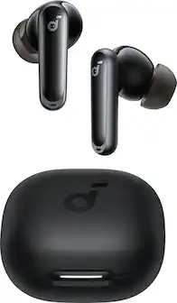 Front. Soundcore - by Anker P40i Noise Canceling True Wireless Earbud Headphones - Black.