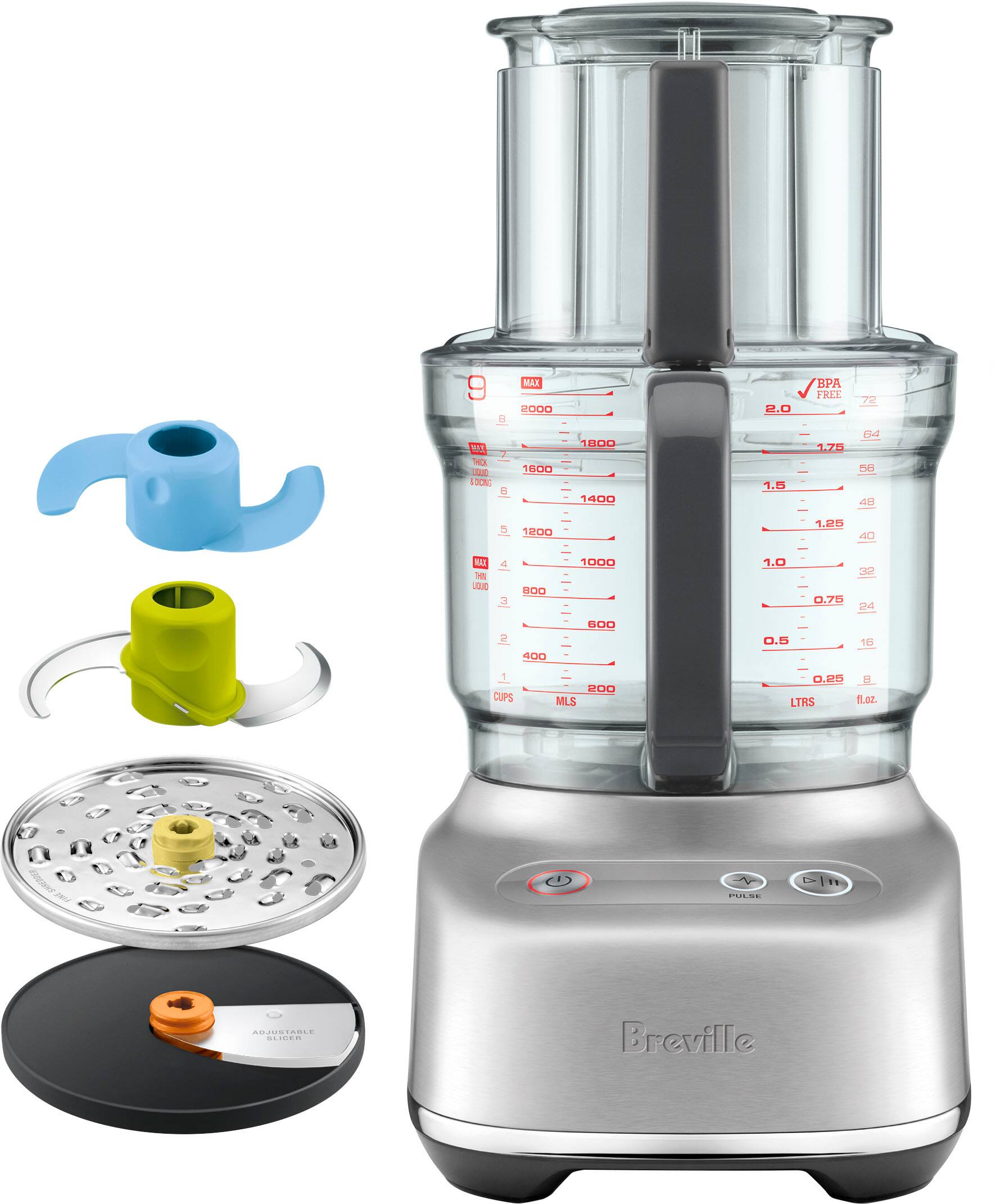 Alt View 1. Breville - the Sous Chef 9-Cup Food Processor - Brushed Stainless Steel.