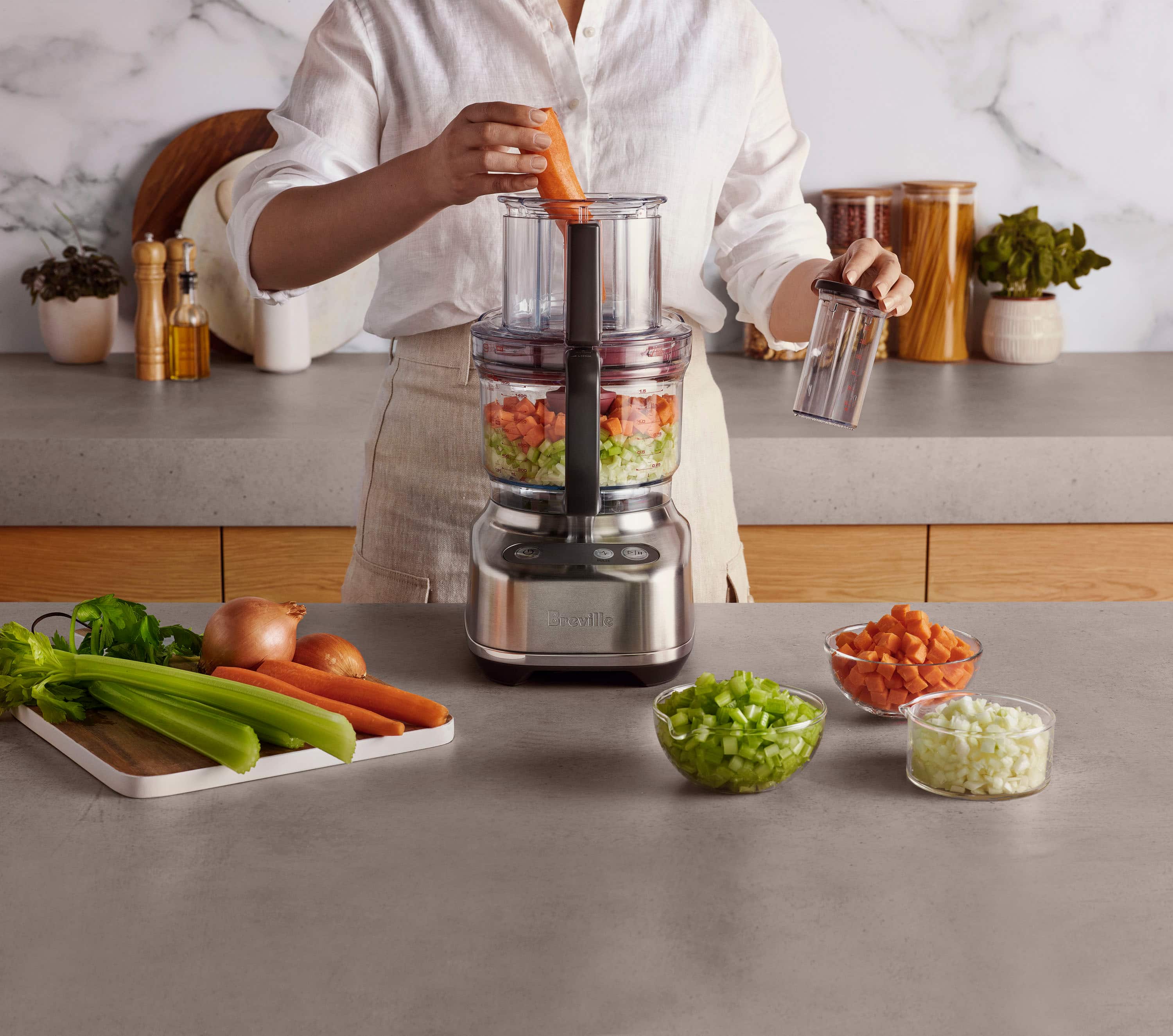 Alt View 13. Breville - the Paradice 9-Cup Food Processor - Brushed Stainless Steel.