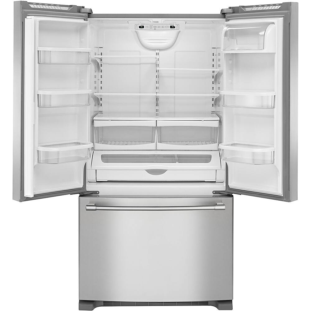 Alt View 11. Maytag - 20 cu. ft. French Door Refrigerator with PowerCold Feature - Stainless steel.